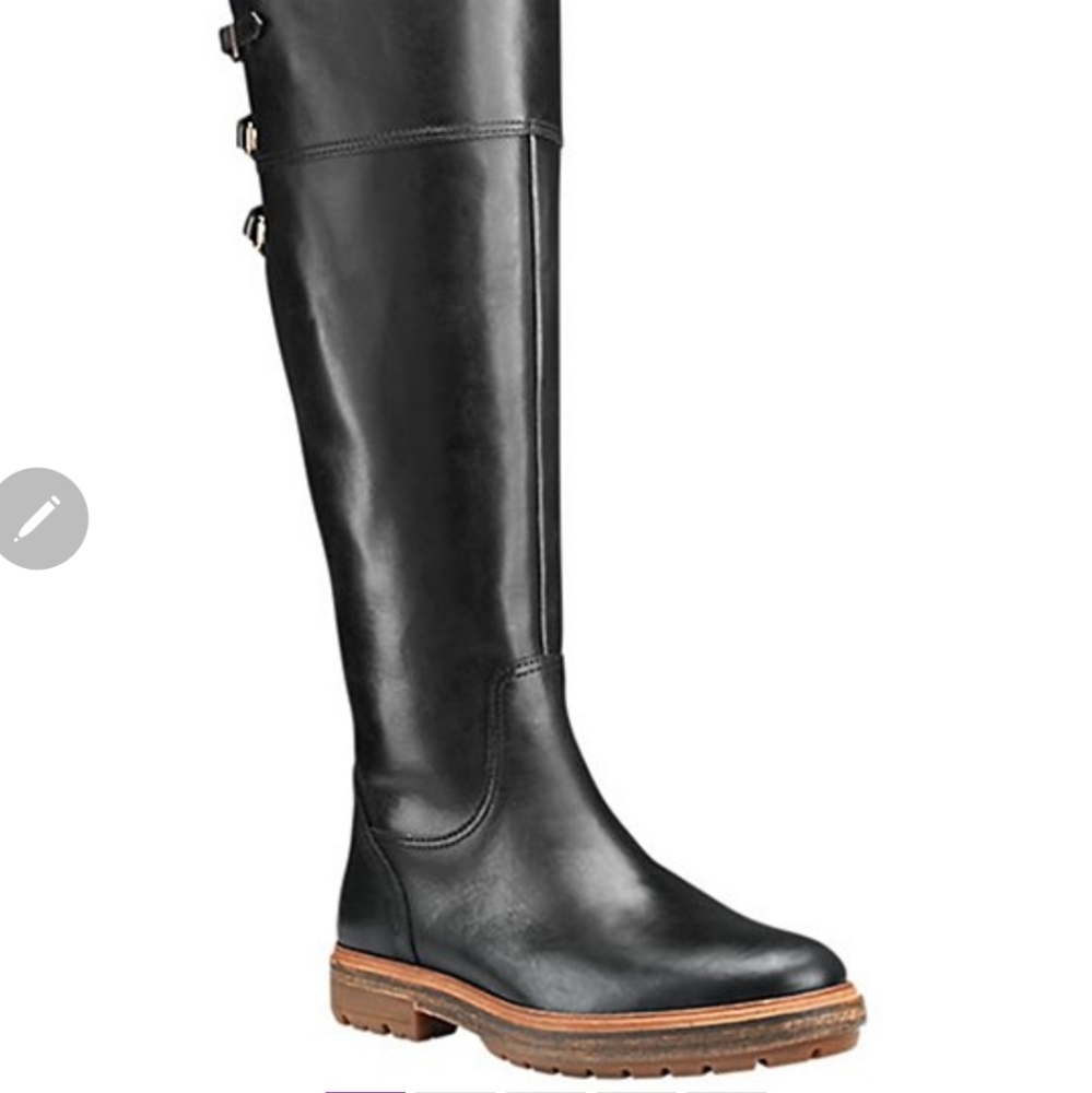 Timberland Size 11 Black Leather Boots